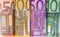 Euro banknotes