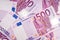 Euro banknotes background