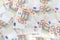 Euro banknotes background