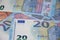 Euro banknotes Euro banknotes and coins