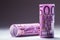 Euro banknotes. Five hundred euro banknotes.Toned Photo