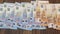 Euro banknotes in short video