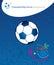 EURO Championship Soccer Football poster abstract background modern art brochure cover template