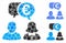 Euro Chat Composition Icon of Circles
