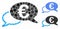 Euro Chat Composition Icon of Round Dots