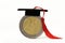 Euro coin with graduation cap - Concept of money and education