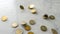 Euro coins, European Union money currency