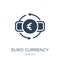 euro currency icon in trendy design style. euro currency icon isolated on white background. euro currency vector icon simple and
