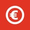 The euro icon. Cash and money, wealth, payment symbol. Flat