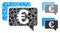 Euro messages Composition Icon of Ragged Items