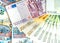 Euro Money Banknotes, pile of paper euro banknotes