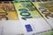 Euro Money. euro cash background. Euro Money Banknotes