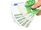 Euro notes (clipping path)