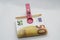 Euro paper banknote on a clothespin. Holding on to Euro.