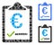 Euro price quote Composition Icon of Spheric Items