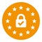 Euro Security Lock Icon