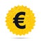 Euro sign icon. EUR currency symbol.