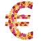 Euro Sign. Rich Finance Concept. Design Gemstone