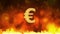 Euro sign rotating. World economy, money circulation, business, stock market