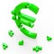 Euro Sign Shows Banking Savings And Security