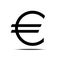 Euro sign vector icon