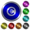 Euro sticker luminous coin-like round color buttons