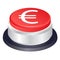 Euro stop vector button