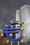 Euro symbol and bank area
