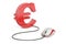 Euro symbol with computer mouse. Make money online concept, 3D