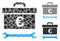 Euro toolbox Mosaic Icon of Abrupt Items