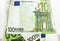 Euro in a transparent package