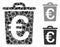 Euro trash Composition Icon of Tremulant Elements