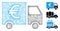 Euro Truck Polygonal Web Vector Mesh Illustration