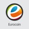 Eurocoin - Cryptographic Currency Colored Logo.
