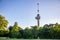 Euromast observation tower in Rotterdam, Netherlands, sunny spring day