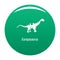 Europasaurus icon vector green