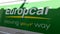 europcar moving your way logo brand and text sign on side truck panel van side of