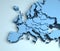 Europe 3D map illustration continent countries