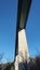 The Europe bridge in Austria, Tirol. Brenner motorway from Italy to Austria. Bridge close to the city of Innsbruck