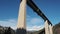 The Europe bridge in Austria, Tirol. Brenner motorway from Italy to Austria. Bridge close to the city of Innsbruck