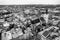 Europe city capital view panorama black and white