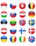 Europe flags buttons, part two