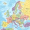 Europe - Highly Detailed Colored Vector Map of the Europe. Ideally for the Print Posters