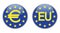 Europe icons, flag of Europe, European Union - vector