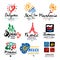 Europe logo. Logo for travel agencies. Travel, holidays in Europe, icon, symbol