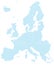 Europe map radial dot pattern