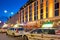 Europe, Scandinavia, Sweden, Gothenburg, Taxis on Vallgatan at Dusk