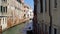 Europe.Venice.Italy. Narrow canal in Venice - road in Venice