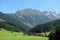 European Alps around village Gerlos in Zillertal valley Austria