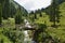 European Alps landscape of Zillertal valley Tirol Austria